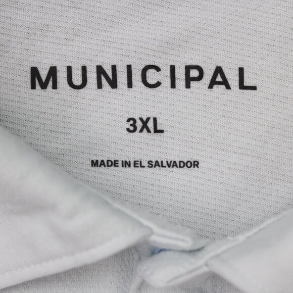 Muncipal Polo Shirt Mens 3XL XXL Light Blue Drirelease Utility Gear S/S Pullover - Picture 8 of 14